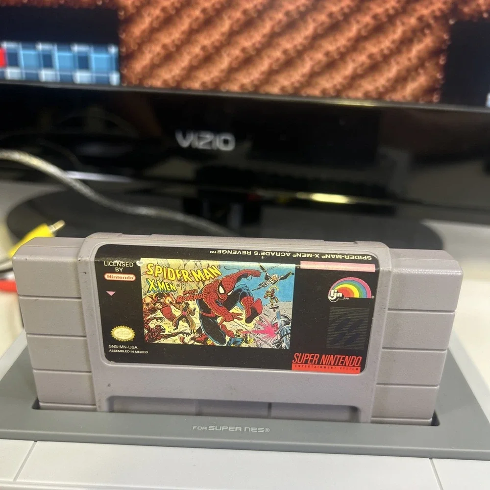 Spider-Man X-Men Arcade's Revenge(Super Nintendo SNES,1992)Cartridge Only-Tested